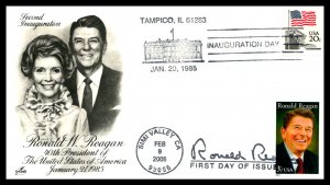 1985 Ronald Reagan Inauguration DUAL With 2005 First Day - Artcraft Cachet