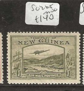 NEW GUINEA SG225  AIRPLANE   AIR MAIL  L1      MOG   P0124H