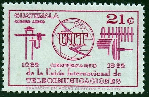 Guatemala #C427 Telecomunications, 1968. Engraved, MNH