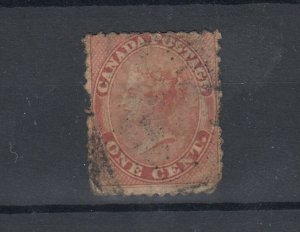 Canada Colony QV 1859 1c Pale Rose SG29 Fine Used JK7942