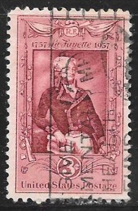 USA 1097: 3c Marquis de Lafayette (1757-1834), used, VF