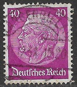 GERMANY 1933-35 40pf HINDENBURG Portrait Issue Sc 427 VFU