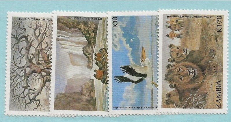 ZAMBIA Sc 393-96 NH issue of 1987 - ANIMALS 