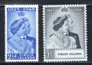 British Virgin Islands #90-91 VF,  Unused,   CV $18.85  ...   6940045