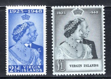 British Virgin Islands #90-91 VF,  Unused,   CV $18.85  ...   6940045