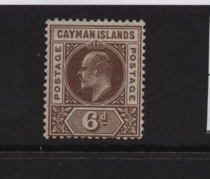Cayman Islands 1905 SG11 6d MCA watermark mounted mint
