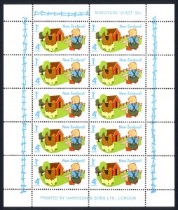 New Zealand Sc# B93a MNH 1975 Children with Animals