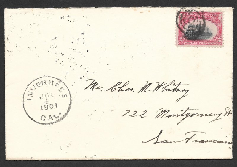 Doyle's_Stamps: 1901 Postal History for Inverness, California