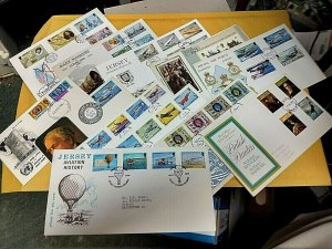 KAPPYSTAMPS U.K. & CHANNEL ISLANDS 12 DIFFERENT FIRST DAY COVERS  CS1210