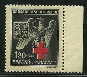 Bohemia and Moravia # B21 Mint Hinge