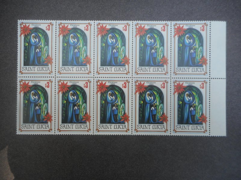 St Lucia # 705 VFNH Block of 10