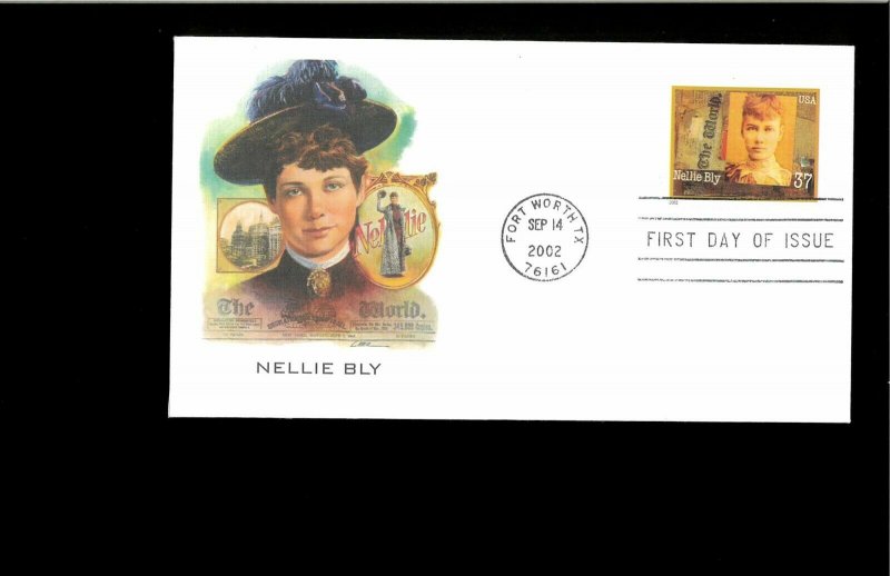 2002 First day Cover Women on Journalism Fort Worth TX