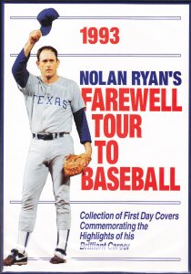 1993, St. Vincent, Nolan Ryan's Farewell to Baseball Folder (S18638)