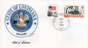 LOUISIANA GREAT SEAL  - BATON ROUGE, LA   1984  FDC16691