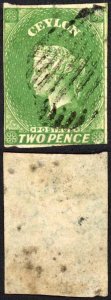 Ceylon SG3 2d Green Cat 65 pounds