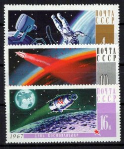Russia & Soviet Union 3316-3318 MNH Space Rockets Astronauts ZAYIX 0224S0077M