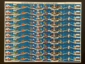 1972 US Christmas Seals MNH Sheet of 100, Sc# WX247 E