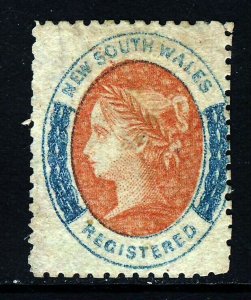 NEW SOUTH WALES AUSTRALIA 1863 6d. Rose-Red & Prussian Blue SG 125 MNG