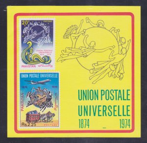 Pakistan Stamps: 1974 UPU Issue; #373a; Souvenir Sheet/2; MNH