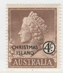 1958 British Colonies Christmas Island 4cMH* Stamp A22P21F9116-
