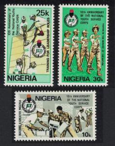 Nigeria 10th Anniversary of National Youth Service Corps 3v SG#452-454