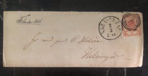 1867 Denmark KGL POST FRM Cover To Helsingor