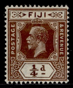 FIJI GV SG228, ¼d deep brown, M MINT.