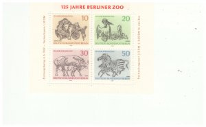 GERMANY SC.9N275 1969 BERLIN ZOO ANIMALS S/S MNH YE11