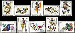 Rwanda 1130-1139, MNH, Nectar-sucking Birds