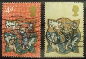 E19123   GREAT BRITAIN   Used # 645        Error:  Missing Red Colour