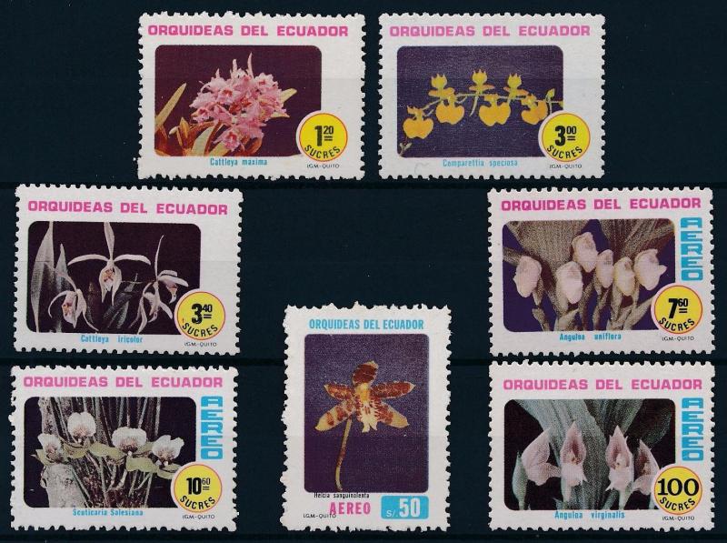 [61727] Ecuador 1980 Flora Flowers Orchids Blumen  MNH