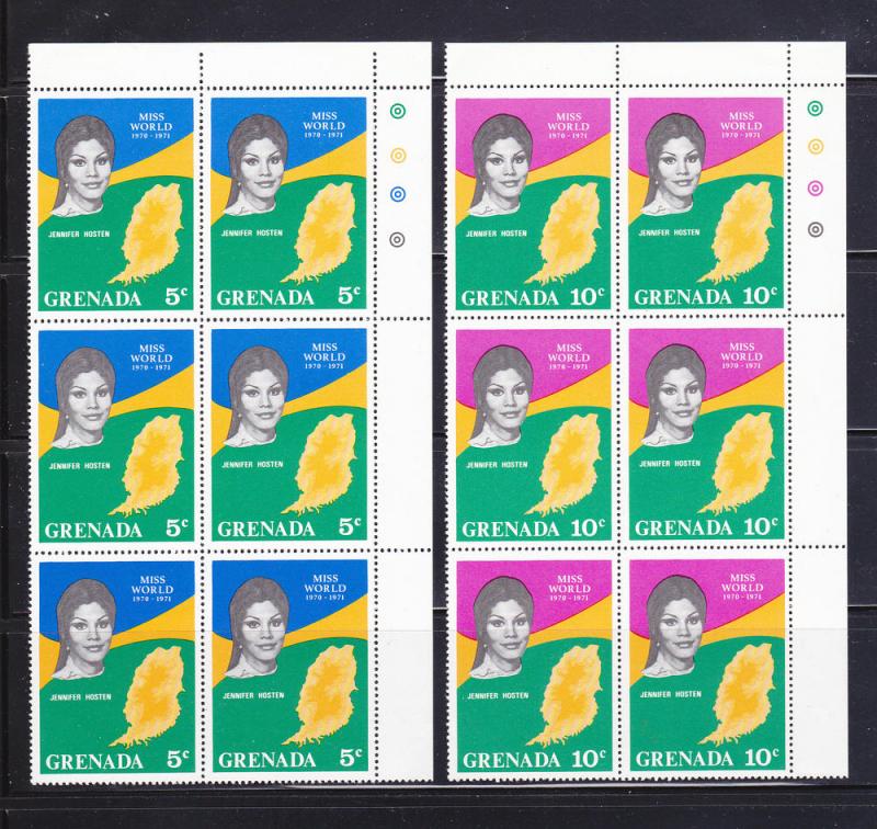 Grenada 403-408 Blocks of 6 Set  MNH Jennifer Hosten