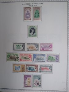 collection on pages British Honduras and Belize 1910-1980 HQ: CV $279