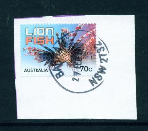 AUSTRALIA  -  2014  Creatures that Sting  70c  Sheet Stamp  Used CDS on Piece
