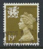 Great Britain Wales  SG W71 SC# WMMH58 Used  see details 1 right band 