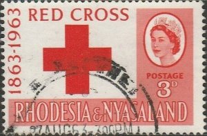 Rhodesia & Nyasaland, #188 Used From 1963