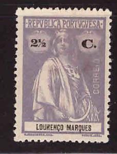 Lourenco Marques  Scott 121 MH*  Ceres stamp  with similar centering