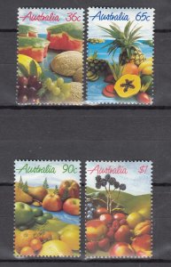 J43770 JLStamps 1987 australia set mnh #1015-8 fruits