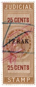 (I.B) Malaya States Revenue : Perak Judicial 25c