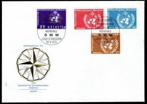 Switzerland Scott # 8O10 - 8O13 on FDC, unaddressed