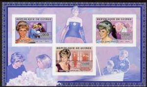 Guinea - Conakry 2006 Princess Diana imperf sheetlet #2 c...