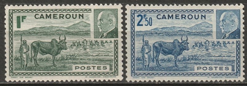 Cameroun 1941 Sc 281A-B Yt 200-1 set MNH**
