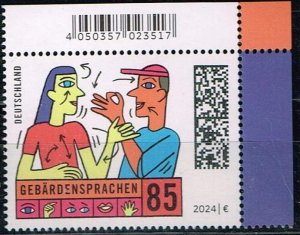 Germany 2024, Sc.# MNH, Sign Language, Michel#3819