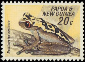 Papua New Guinea #257-260, Complete Set(4), 1968, Frog, Never Hinged