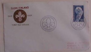 FINLAND SCOUTS 1957 FDC