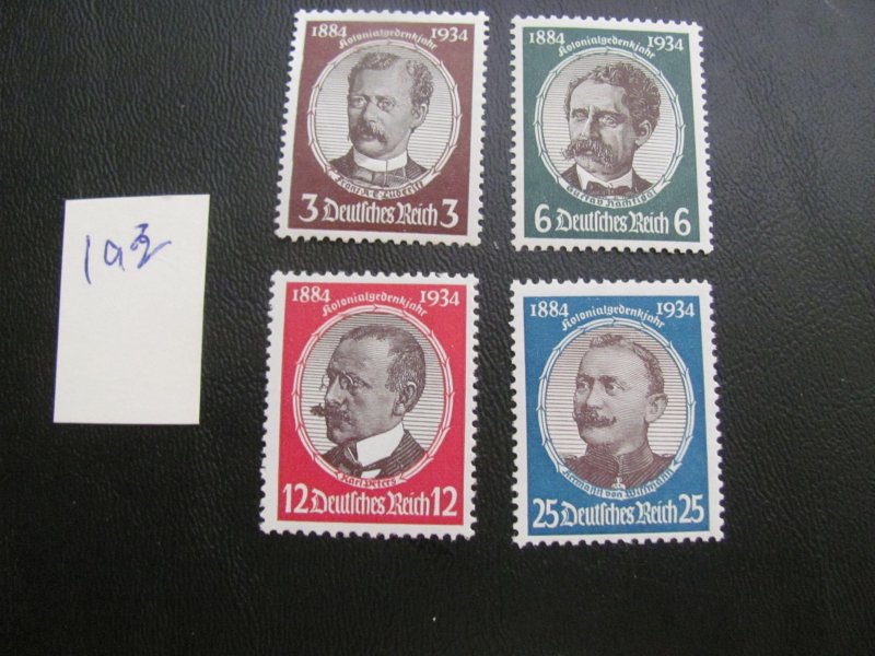 Germany 1934 MNH SC 432-435 SET  VF/XF 190 EUROS (193)