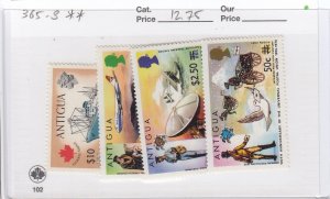 Antigua 365-8 Surcharges mnh