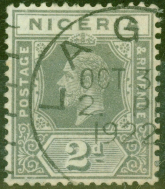 Nigeria 1921 2d Grey SG18 Die I V.F.U