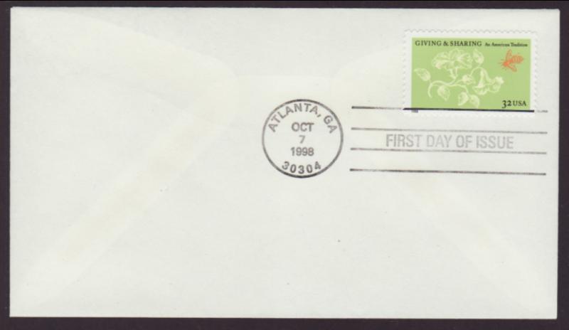 US 3243 Giving and Sharing 1998 Uncachted U/A FDC