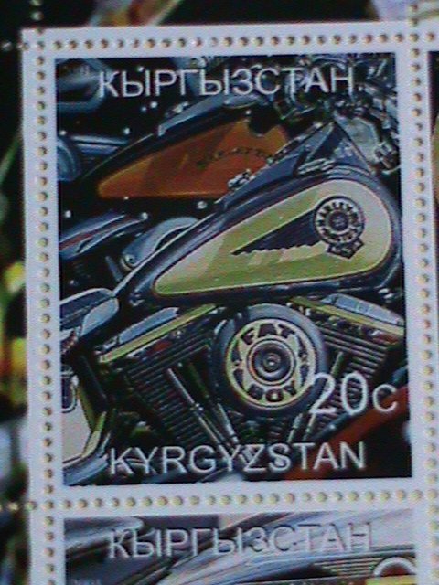 KYRGYZSTAN STAMP :HARLEY DAVIDSON MOTORCYCLES MNH   SHEET, VERY RARE